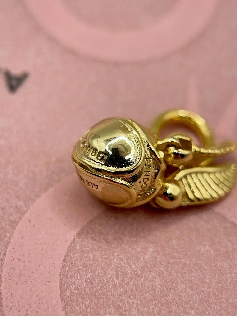 Pandora Harry Potter Golden Snitch Gold Plated Charm